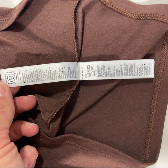 Athleta All Around Ruched Top Long Sleeve Brown - Picture 6 of 9